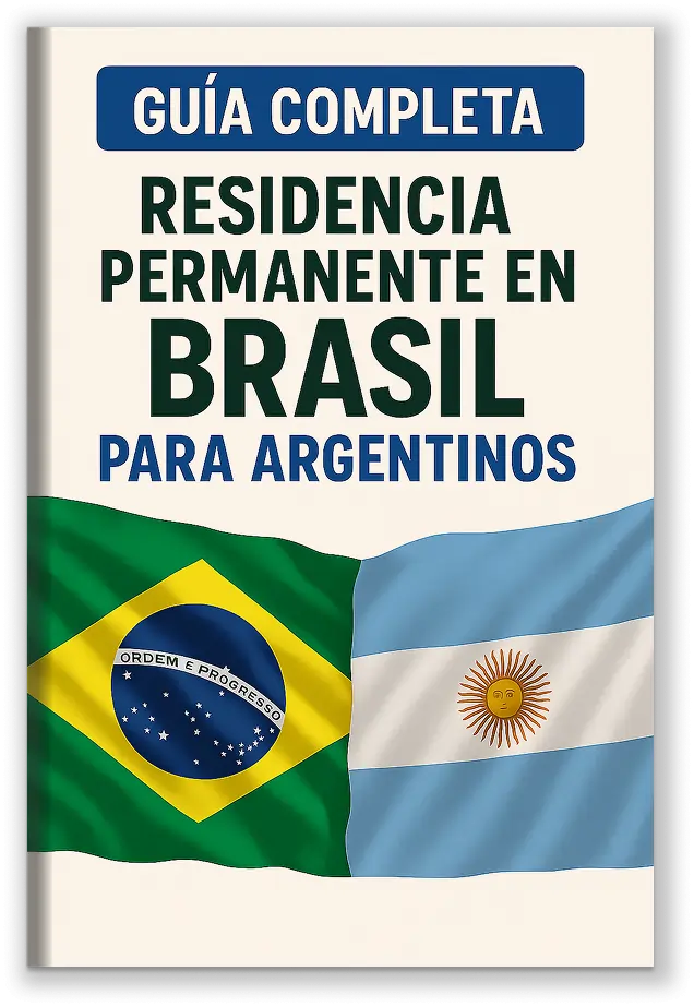 Portada de la guía de residencia permanente en Brasil